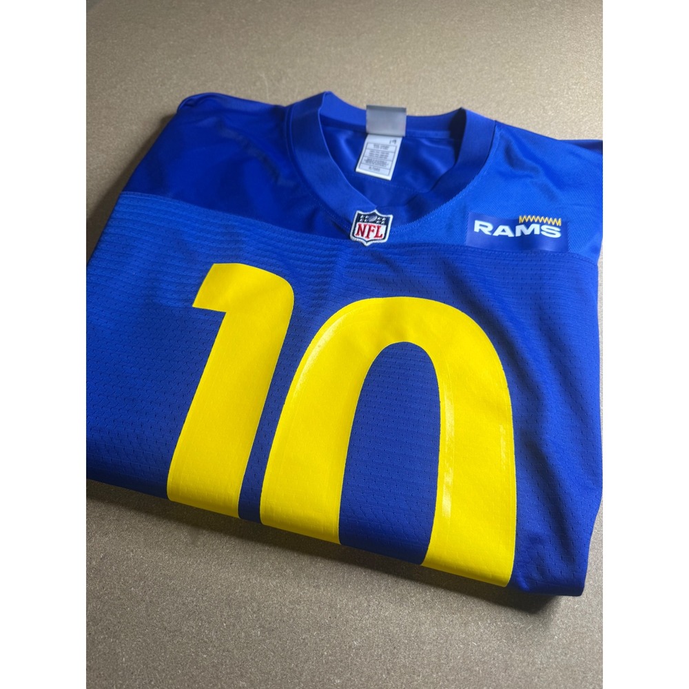 NFL Pro Line Los Angeles Rams Cooper Kupp 10 Jersey Mens XL Blue Yellow